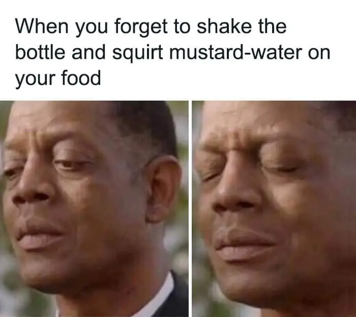 watery mustard