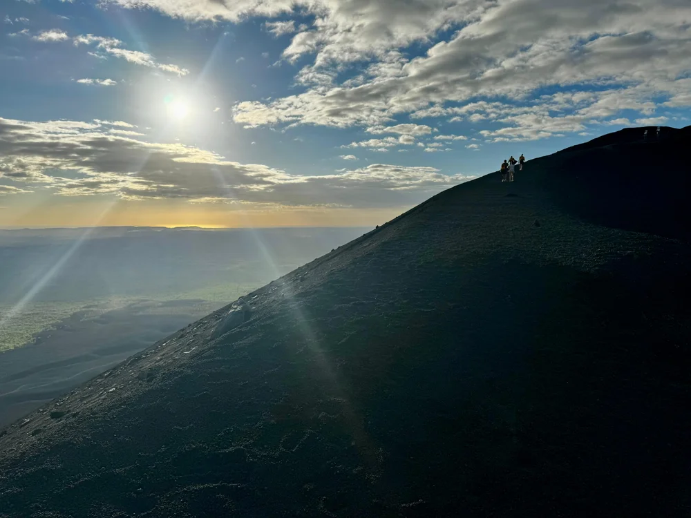 cerro negro sunset