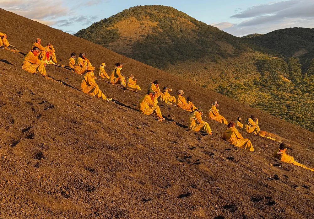 group sledding cerro negro nicaragua