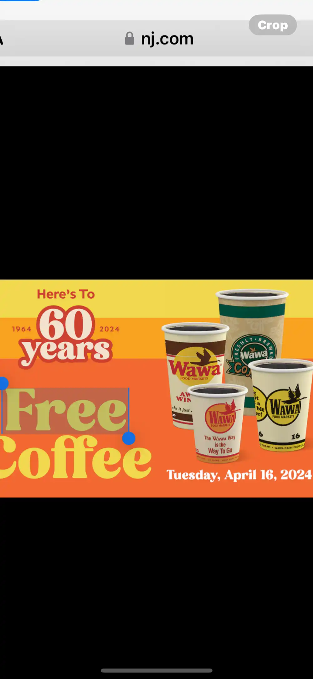 free wawa coffee day