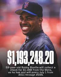 Bobby Bonilla collects $1 million every year until 2035 from the Mets