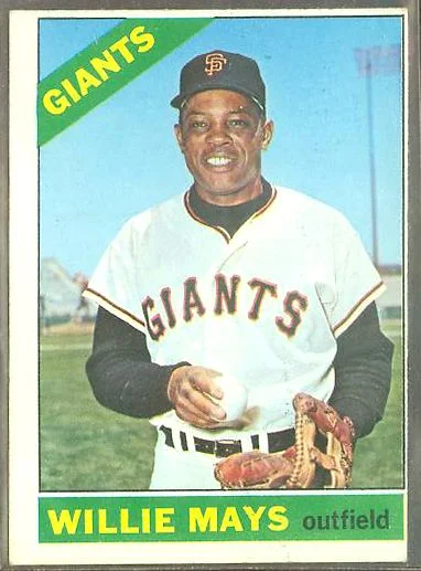 willie mays baseball card