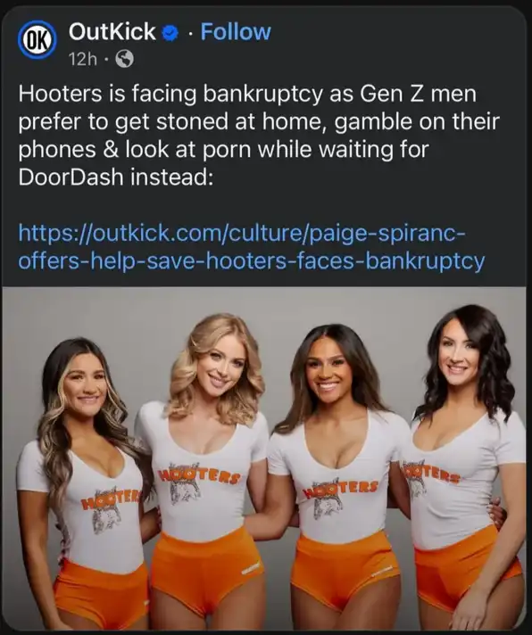 genz men dont like looking at hooters