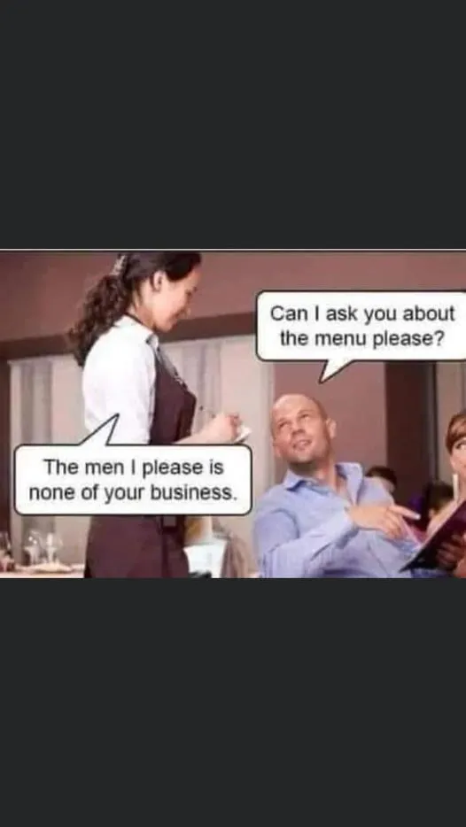the menu please