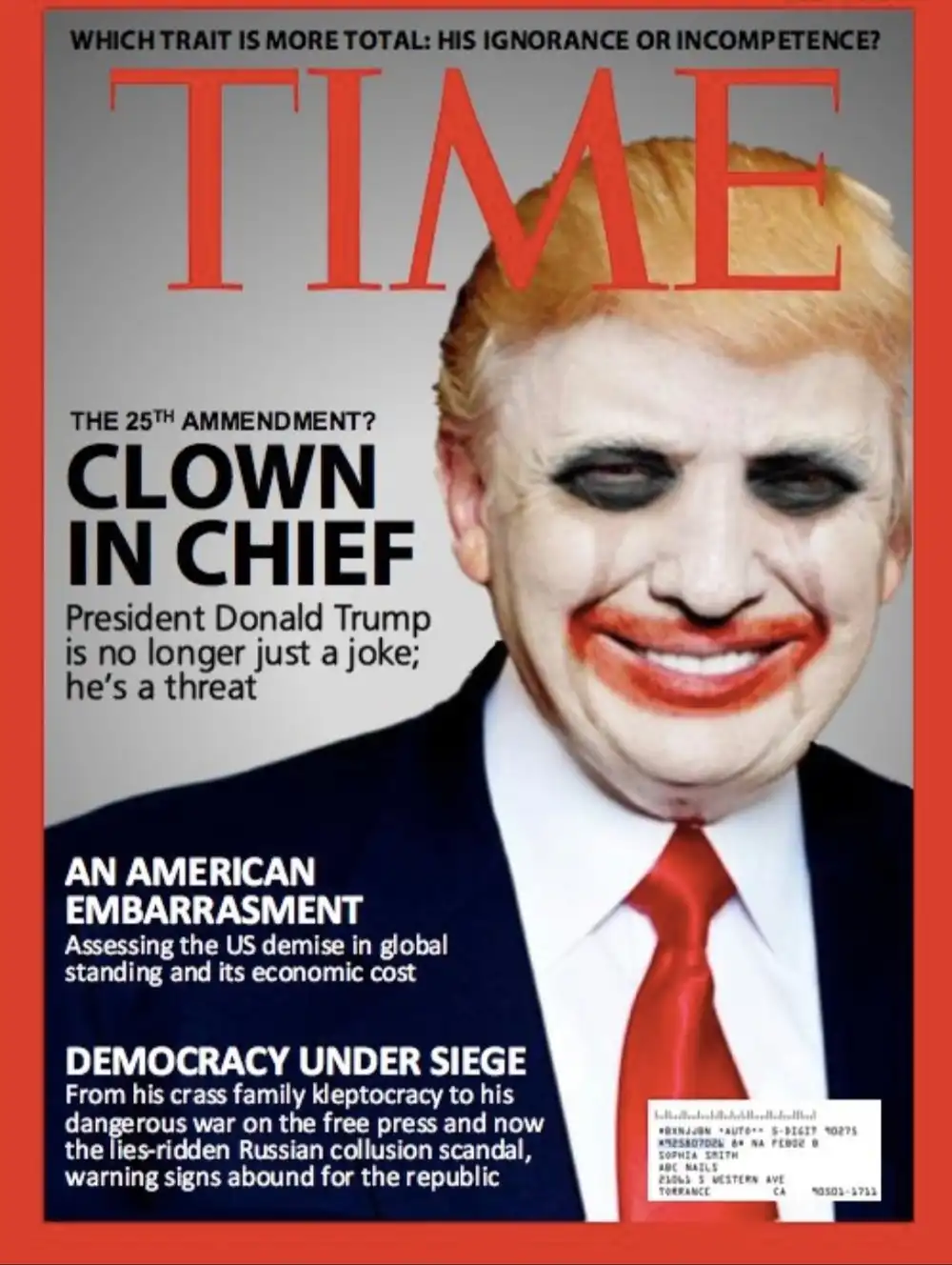 time magazine clown in chief