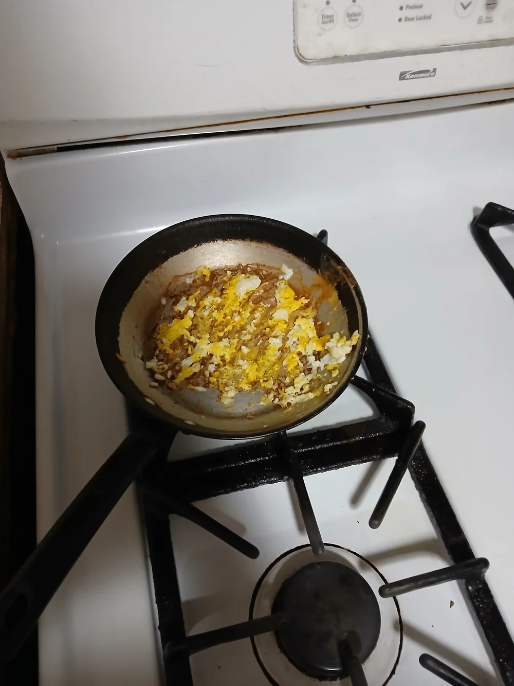 burning eggs