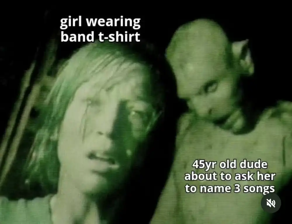 band tshirt fan vs creepy old fan