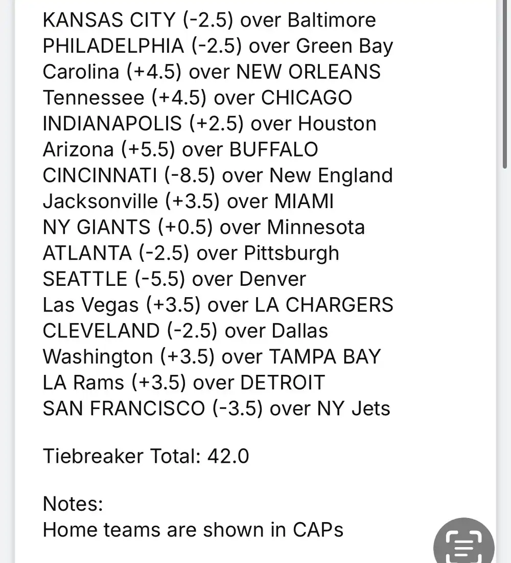 nfl ats pool week 1