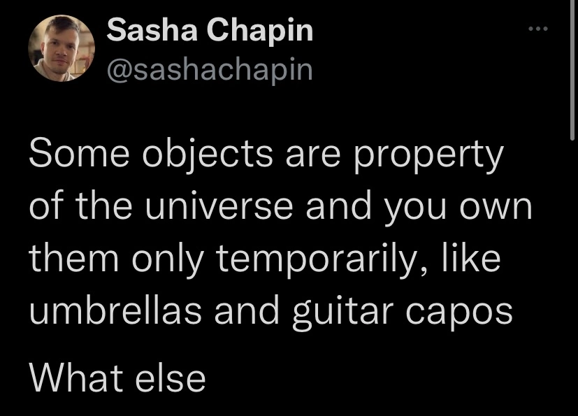 property of the universe