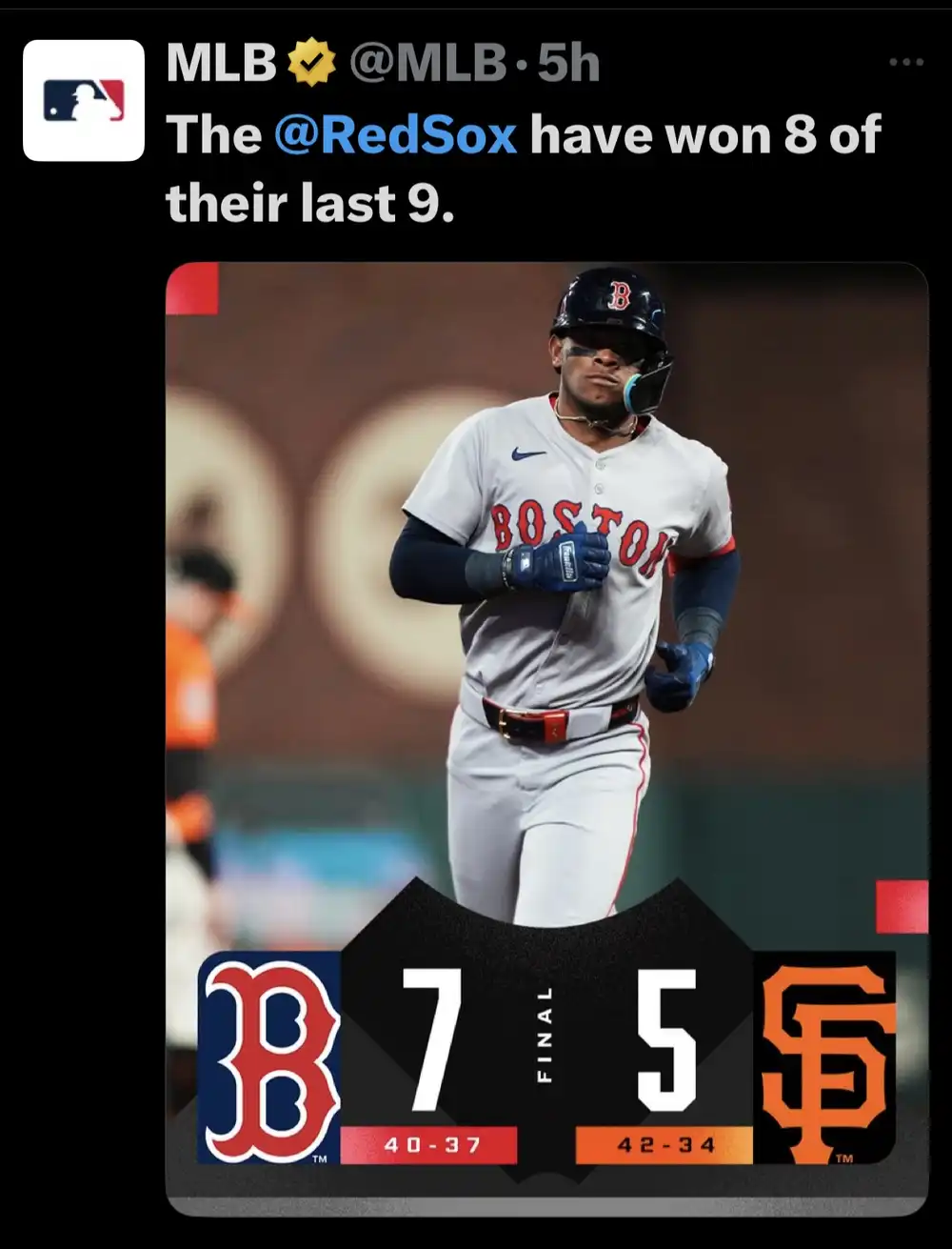 red sox streak