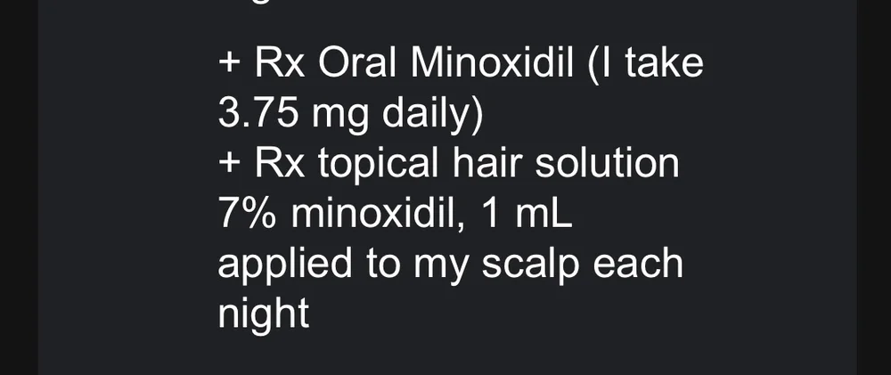 ryan johnsons minoxidil regimen