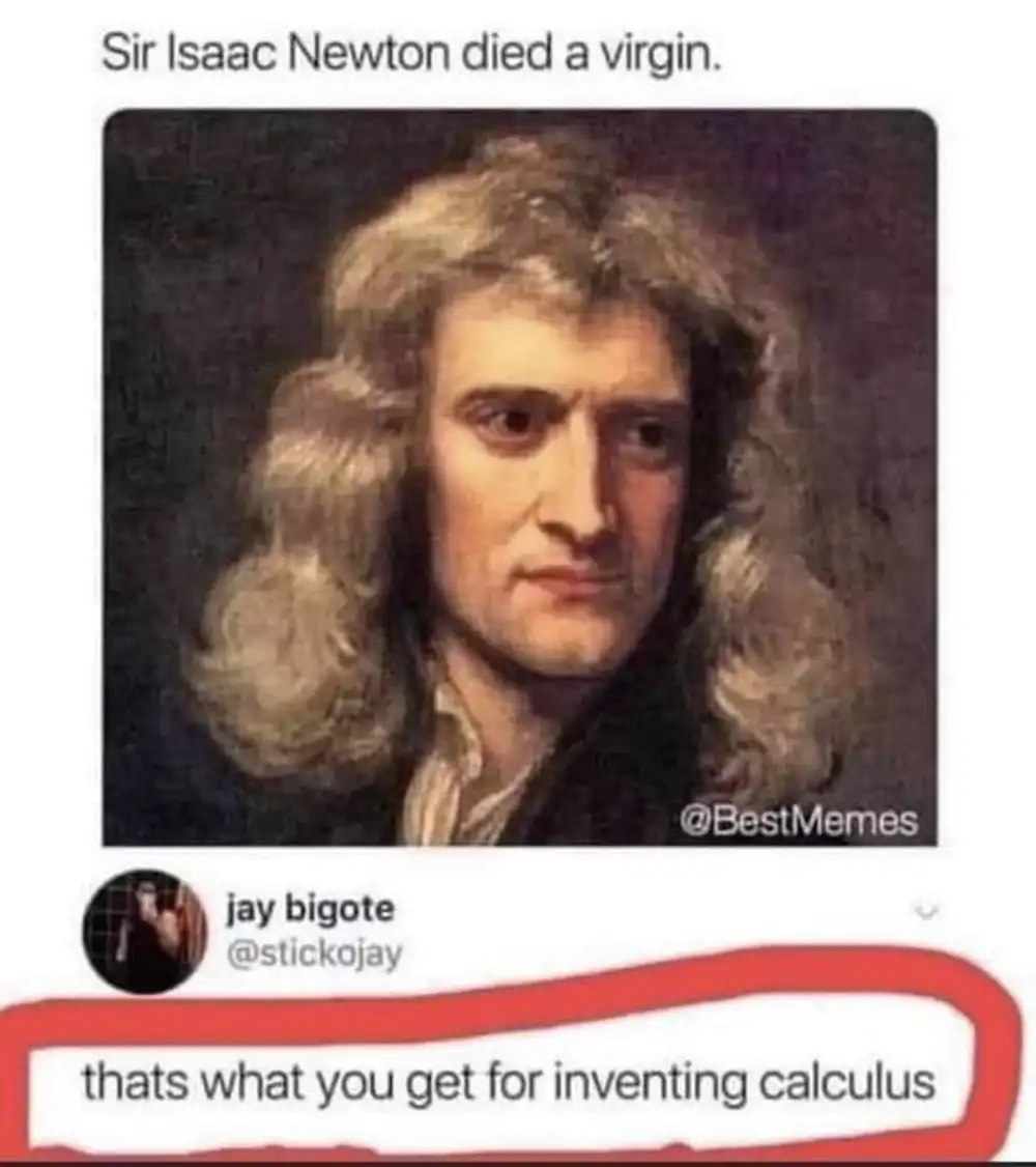 sir isaac newton died a virgin