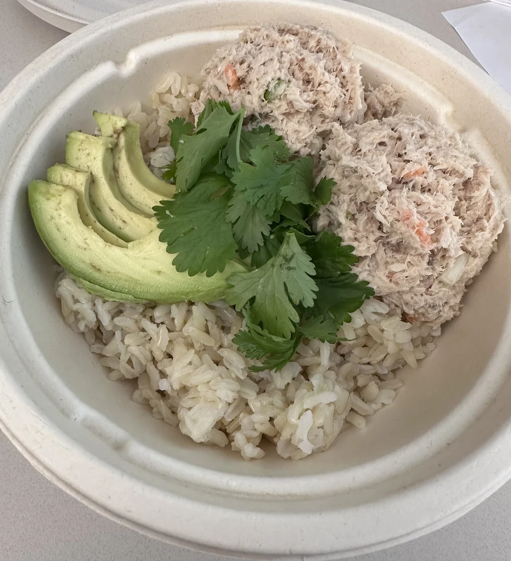 tuna avocado cilantro rice