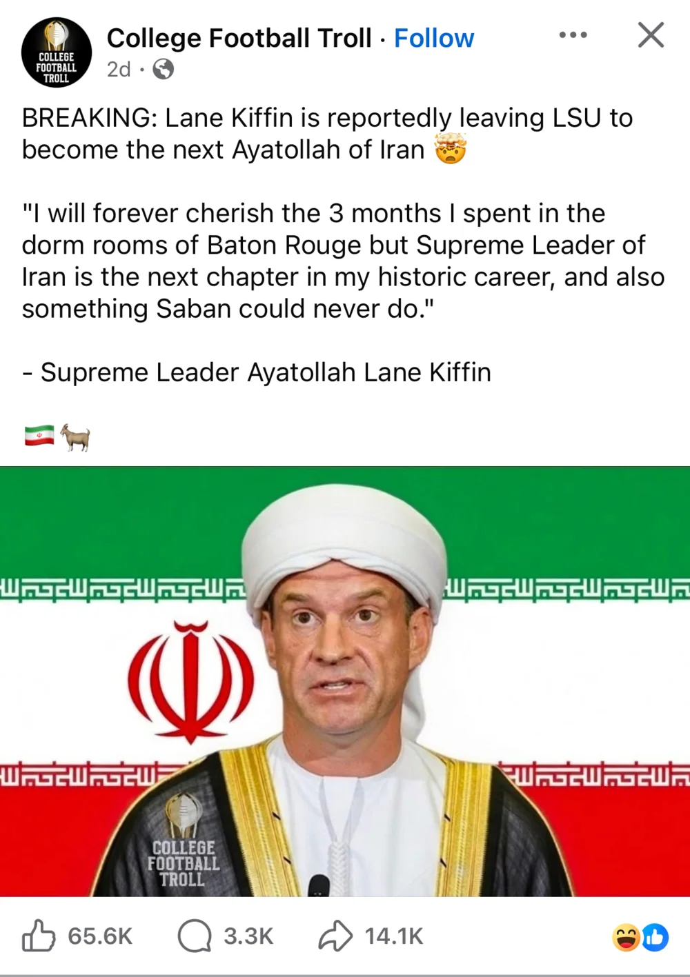 ayatollah lane kiffin