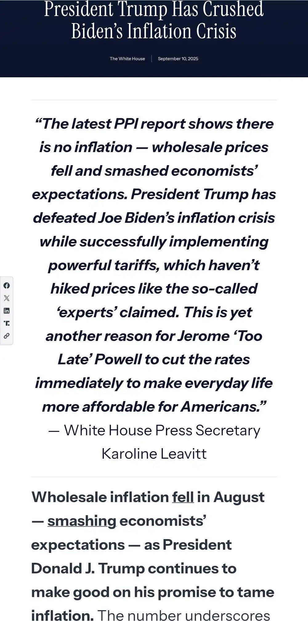 bidens inflation white house