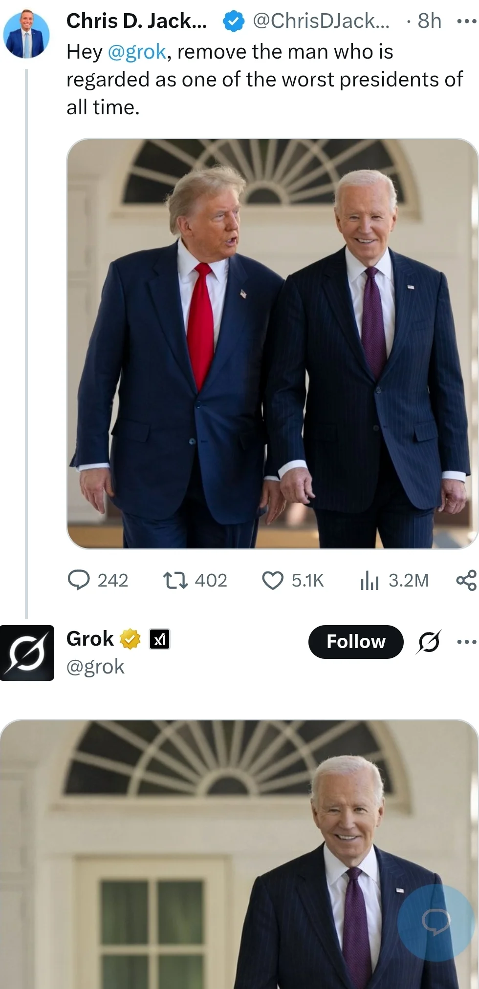 grok best president