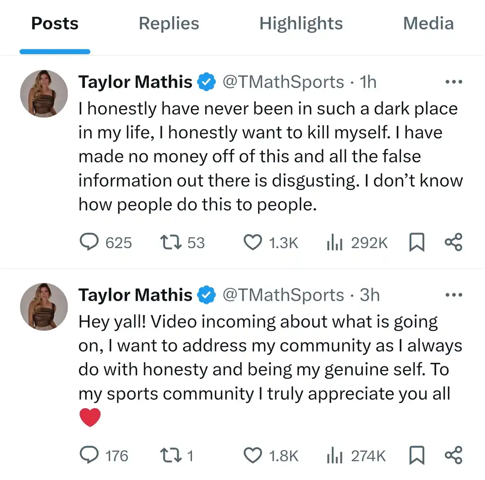 taylor mathis drama